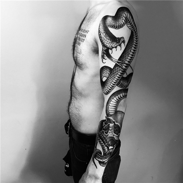 Mortality and Sacred Snakes in the Dark Tattoo Art of Joao B