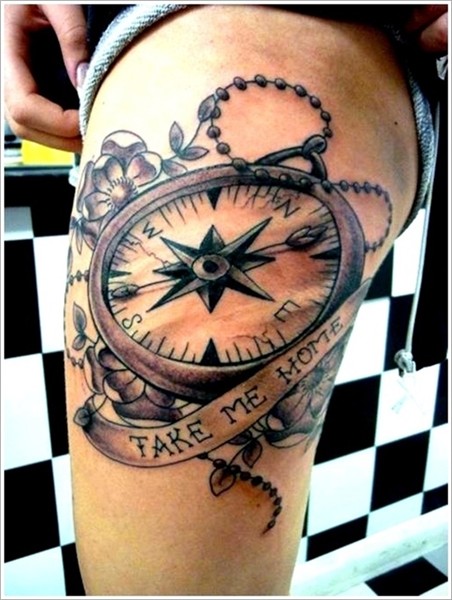 Most Creative Compass Tattoo Designs: 90 Models That You Sho