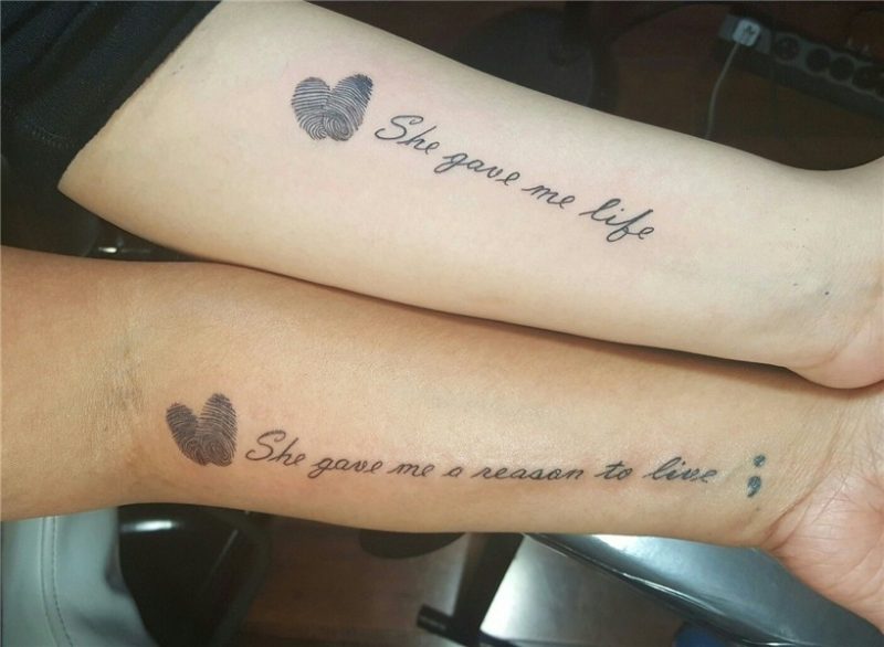 Mother Daughter tattoos. Tattoos for daughters, Mother tatto