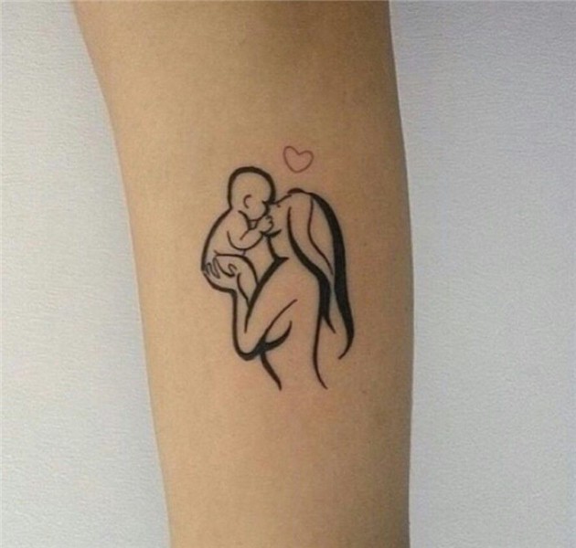 Mother and child tattoo. Want this but two hearts to represe
