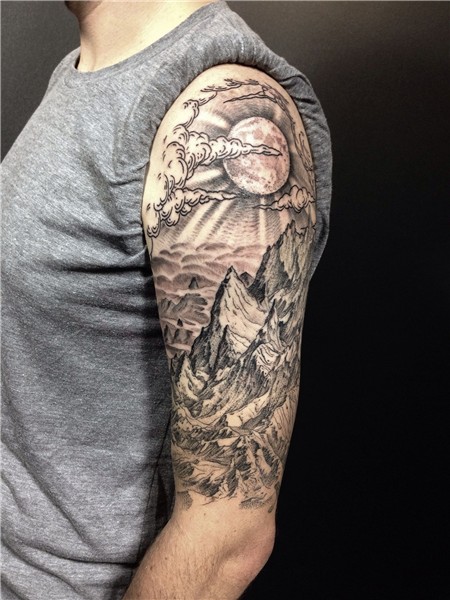 Mountain Arm Sleeve Tattoo * Arm Tattoo Sites