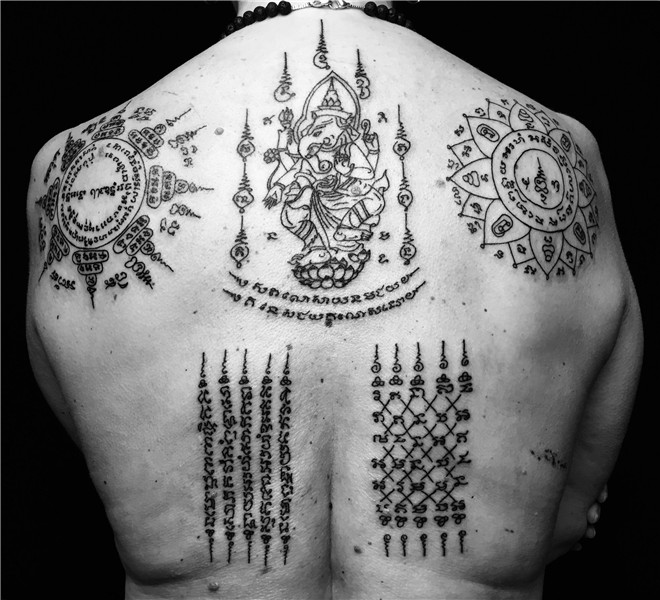 Muay Thai Tattoo symbols and meanings Text tattoo, Sak yant