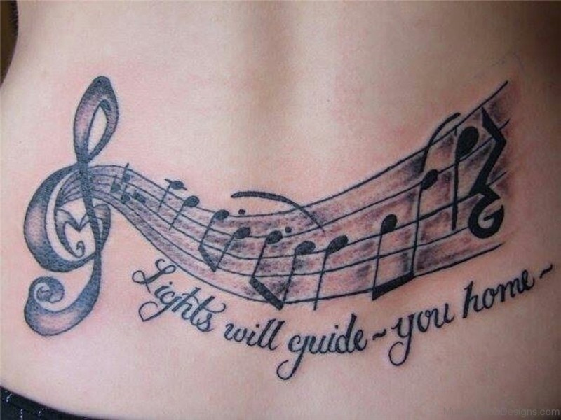 Music Lower Back Tattoos * Half Sleeve Tattoo Site