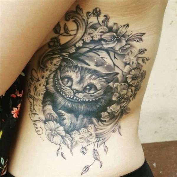 My Cheshire Cat tattoo. Love this thing! #blackandwhitetatto