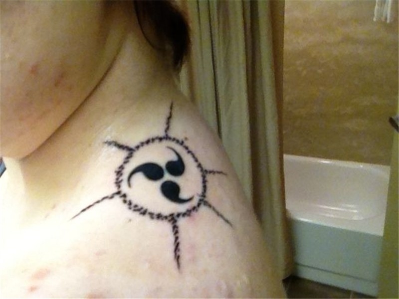 My Sasuke's Curse Mark tattoo #nerdtattoos Nerd tattoo, Tatt