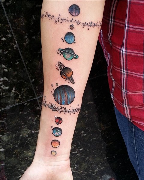 My Solar System tattoo! #SolarSystem #Solar #Tattoo Planet t