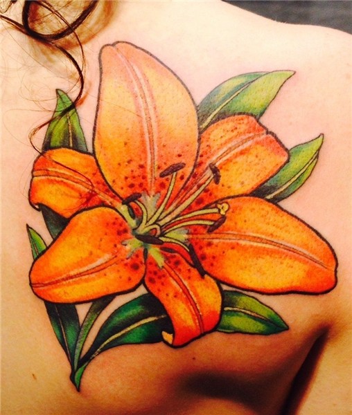 My first color tattoo, a tigerlily - Jeff Croci, Seventh Son
