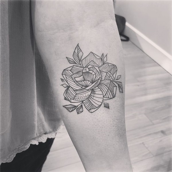 My gardenia tattoo. #modern #flowertattoos #gardenia Tattoos