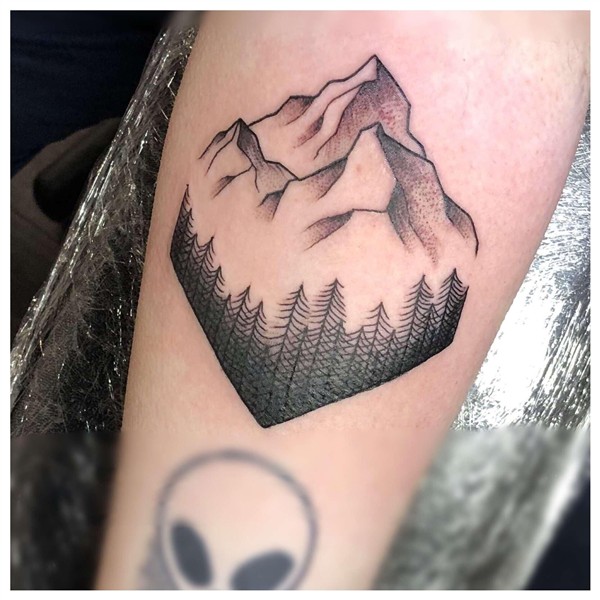 My mountain tattoo by Craig Eden @ Citadel Tattoo Liverpool