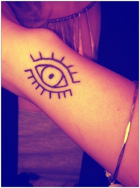 My new addition ;) LOVE IT! #evileye #tattoo Evil eye tattoo