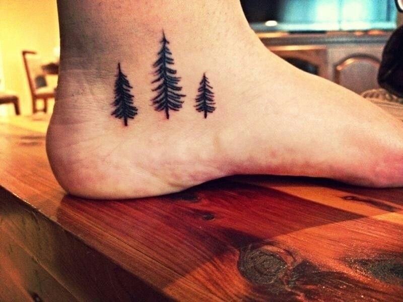 My new pine tree tattoo! I love it more than I ever thought