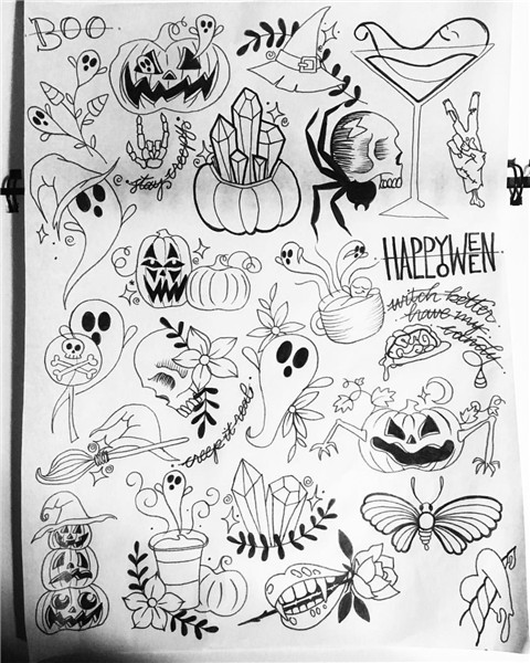 My previous flash sheets and my NEW Halloween flash sheet!!