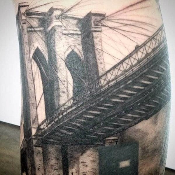 NYC Brooklyn Bridge Skyline Tattoo - Bing images