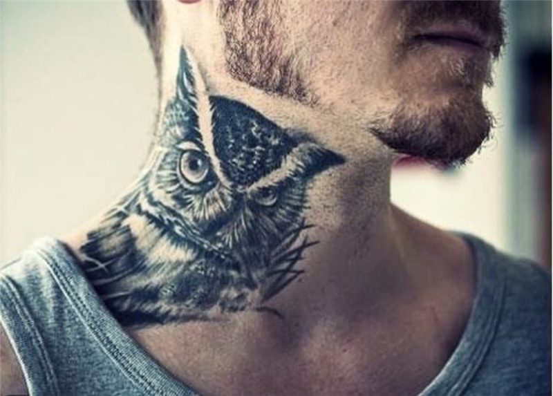 Neck Tattoo Designs For Men Mens Neck Tattoo Ideas for The M