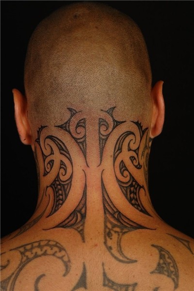 Neck Tattoos MAORI POLYNESIAN TATTOO: Tiki Taane Neck Tattoo