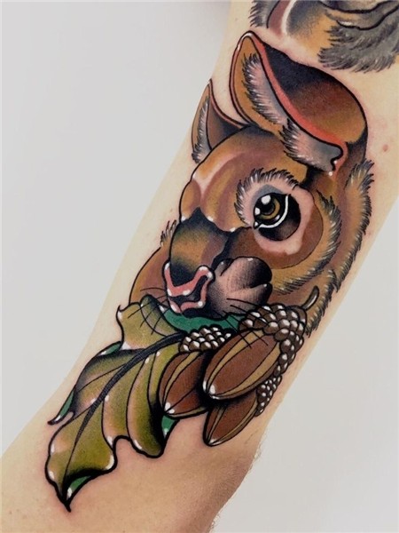 Neo-traditional Hare by Marcio Mumia at Art Factory Tattoo i