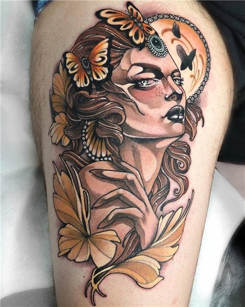 Neo traditional tattoo by Marty Early iNKPPL