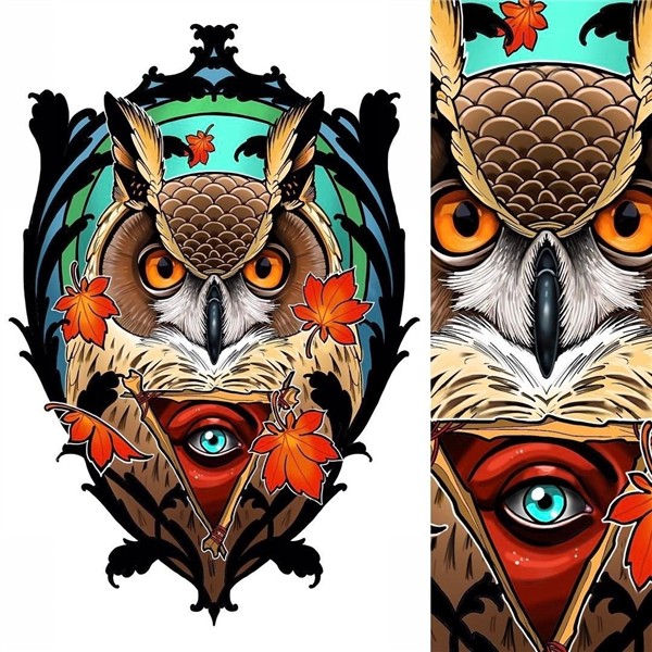 New design up for grabs #tattoo #tattoos #owl #owltattoo #al