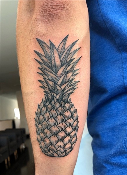 New pineapple tattoo courtesy of Gia at Fatty’s on H street