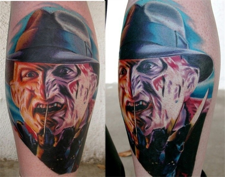 Nightmare on Elm Street Horror tattoo, Movie tattoos, Scary