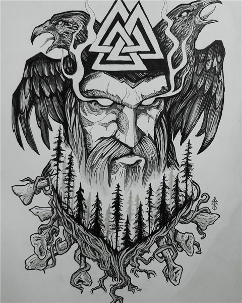 Norse Tattoos Viking Tattoos Raven Tattoos Odin Tattoos Tatt