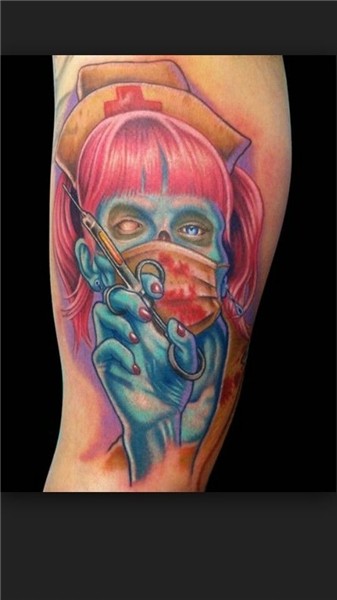 Nurse zombie Nurse tattoo, Tattoo studio, Tattoos