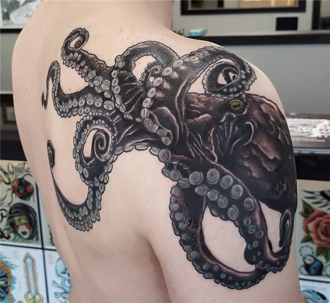 Octopus Tattoo by Adam Sky, Resolution Tattoo Studio, San Fr