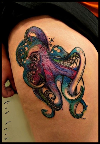 Octopus tattoo design, Squid tattoo, Tattoos