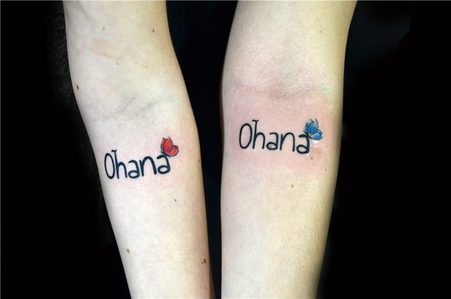Ohana tattoo - Thiago Padovani Ohana tattoo, Lilo and stitch