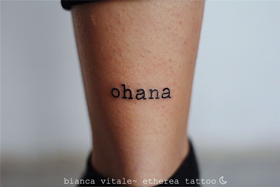 Ohana tattoo done by Etherea tattoo Tattoos, Ohana tattoo, T