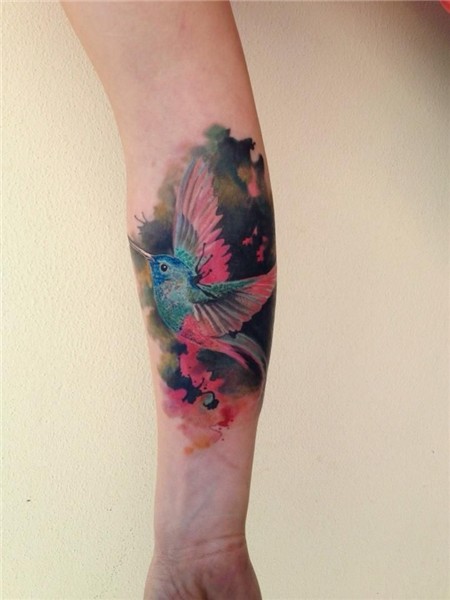 Ondrash ! Hummingbird tattoo, Tattoos for guys, Watercolor b