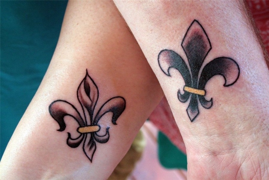 Our new tattoos Fleur de lis tattoo, Saint tattoo, Tattoos