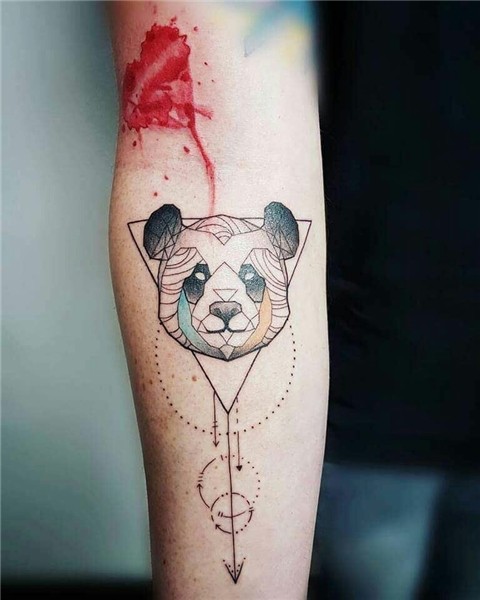 Panda tattoo Geometric tattoo panda, Geometric tattoo, Panda