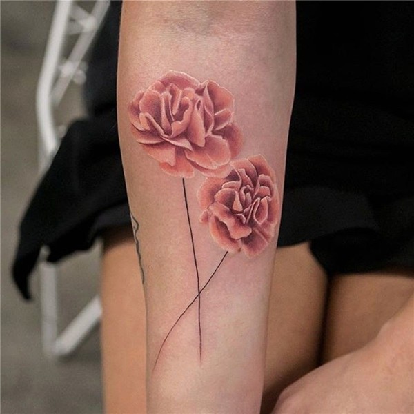 Peachy Carnations Carnation flower tattoo, Carnation tattoo,
