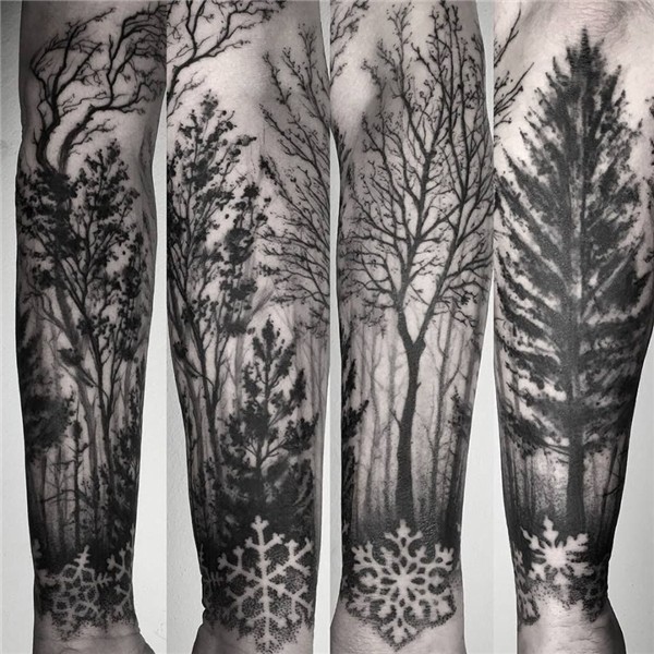 Pechschwarz Tätowierungen Tree sleeve tattoo, Tattoo sleeve