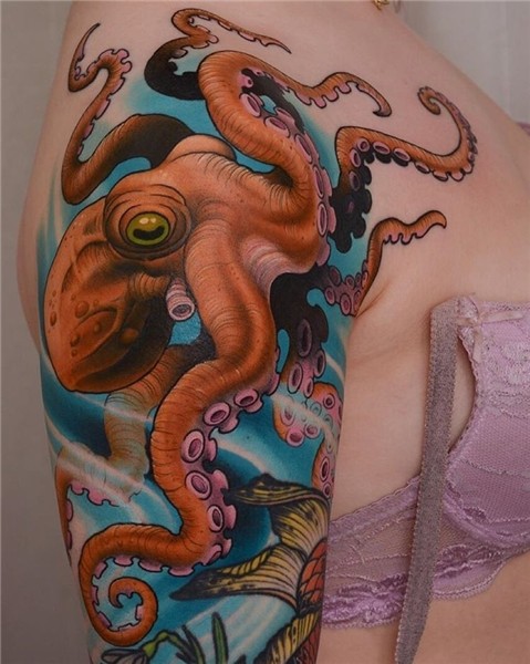 Peter Lagergren Octopus tattoo design, New school tattoo, Oc
