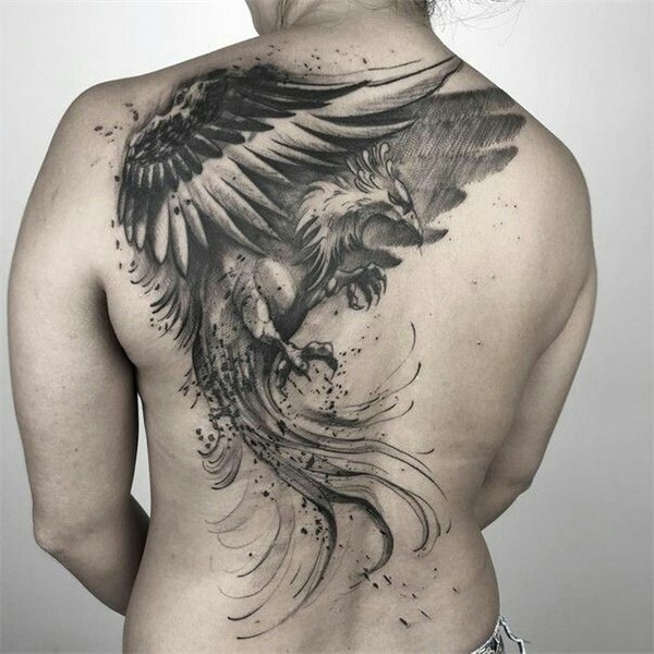Phoenix JapanesTattoos backTattoos Tattoos Ale Phoenix tatto