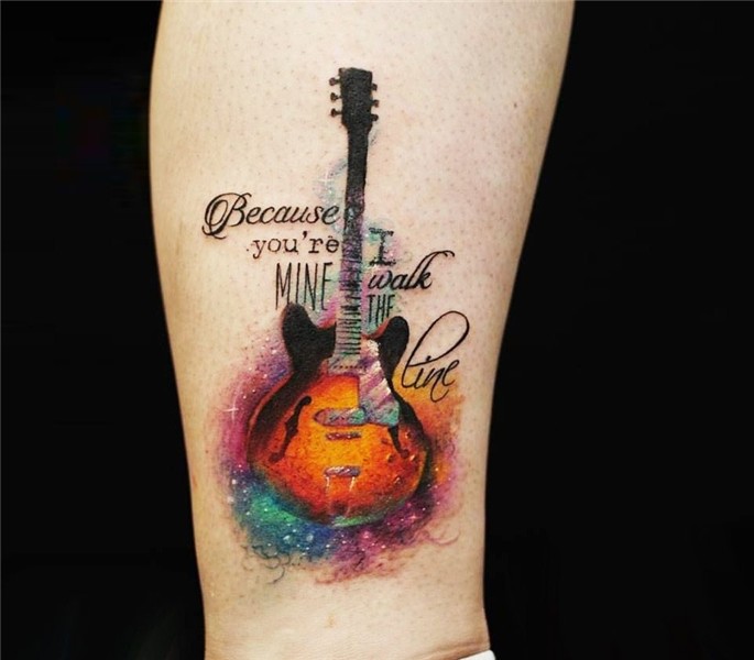 Photo - Guitar tattoo by Versus Ink Photo 16390 Guitar tatto