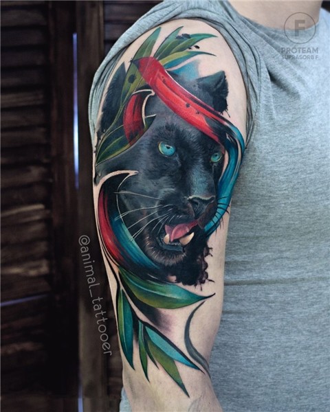 Photo Realistic Colorful Animal Tattoos by Natasha Lisova