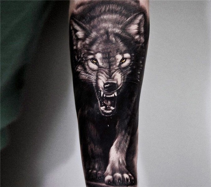 Photo - Wild Wolf tattoo by Andrey Stepanov Photo 16114 Wolf