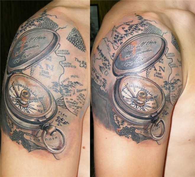 Pin by AJ Cain on Compass Tattoo Idea 3d tattoo, 3d tattoos,