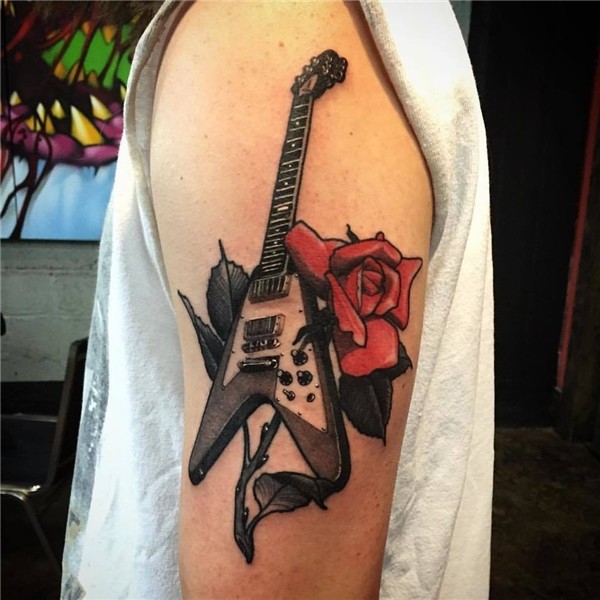 Pin by AMOL PATIL on a Guitar tattoo design, Music tattoo de