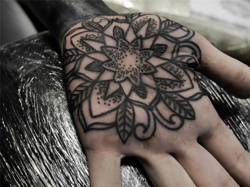 Pin by Alex Arnautov on a3metric tattoo works Hand palm tatt