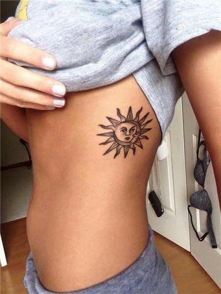 Pin by Alina YAS on Tattoos Tattoos, Ribcage tattoo, Sun tat