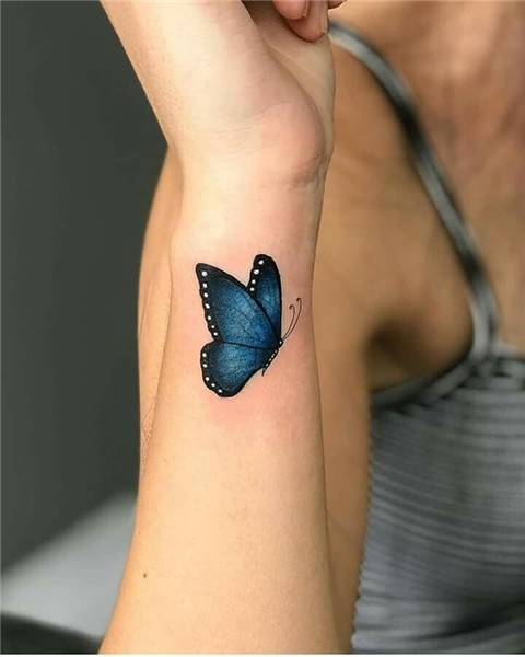 Pin by Antonieta Bonilla on Tatuagens Blue butterfly tattoo,