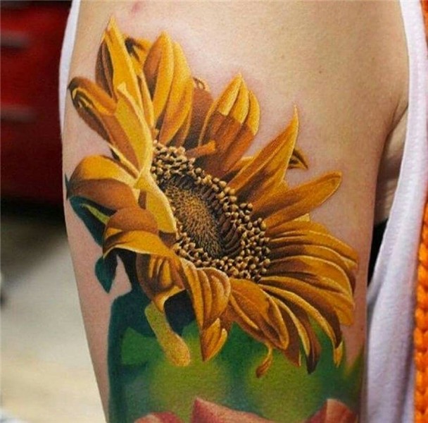Pin by Applejax on Tattoo Ink LOVE Sunflower tattoo shoulder