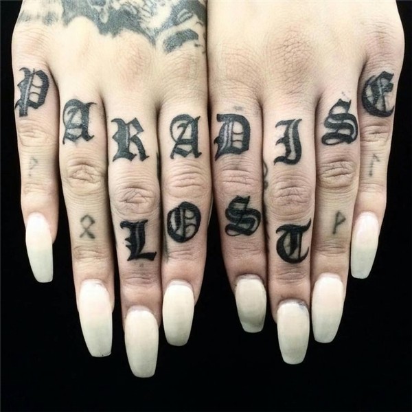 Pin by April Ramirez on Tattoos & Piercings Knuckle tattoos,