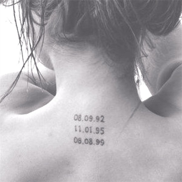 Pin by Ashley Roberge on Tattoo with meaning Date tattoos, T
