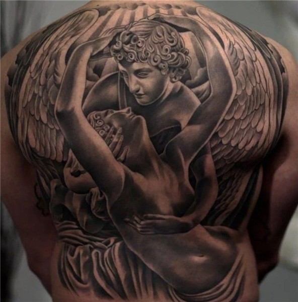 Pin by Benevolent Seraph on Tattoos Statue tattoo, Angel tat