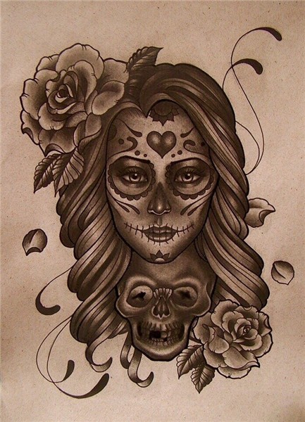 Pin by Bina Alexis on Tattoos & stuff Skull girl tattoo, Bod